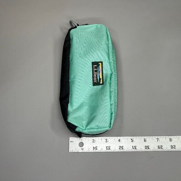 L.L. Bean 9" Hiking Outdoor Accessory Pouch Turquoise Zipped‎ Bag - Picture 2 of 6